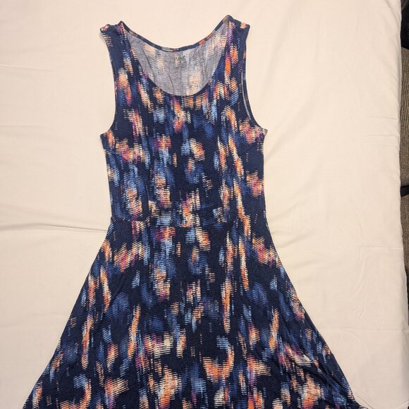 a.n.a Dresses & Skirts - Form fitting a.n.a blue abstract sleeveless dress, small